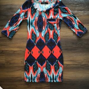 3/4 Sleeve Boutique Sweater-dress